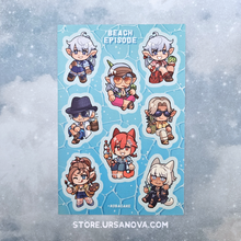 Load image into Gallery viewer, [FFXIV] Beach Episode Sticker Sheet
