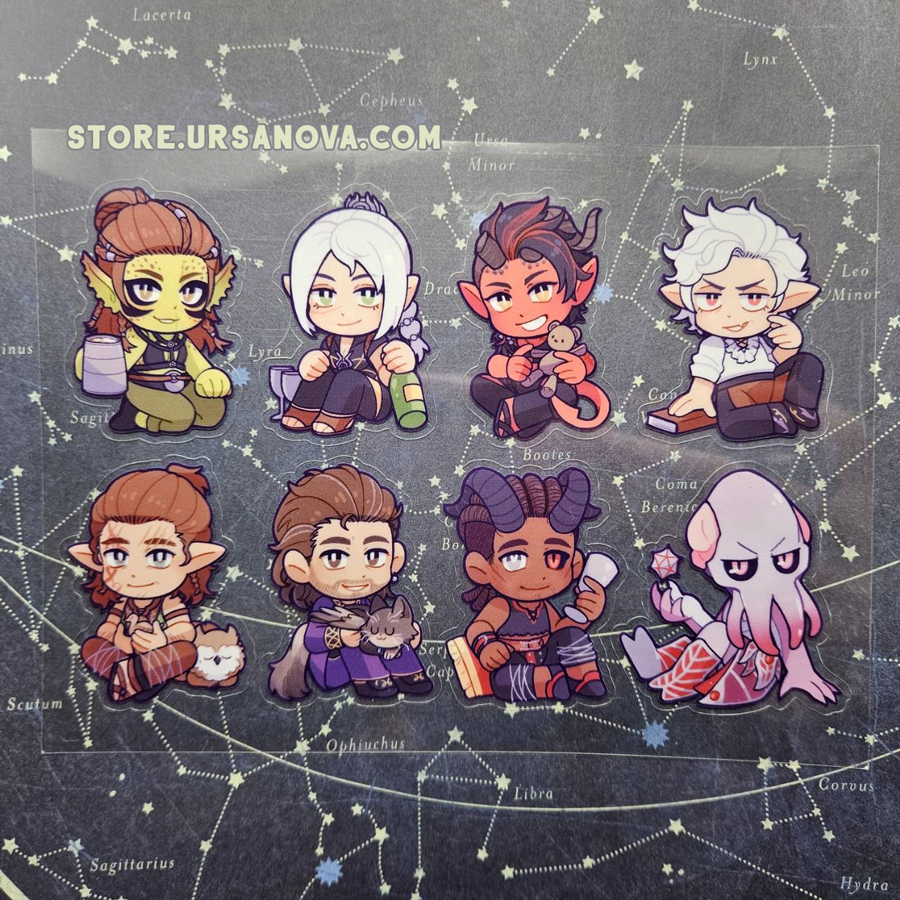 [BG3] Vinyl Sticker Sheet