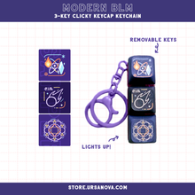Load image into Gallery viewer, [FFXIV] BLM Keycap Keychain
