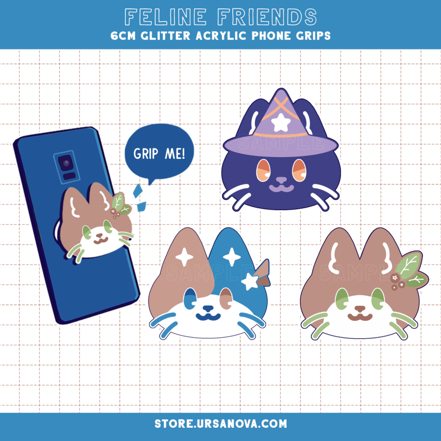 [URSANOVA] Cat Phone Grips