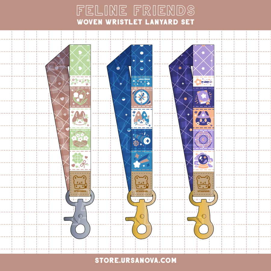 [URSANOVA] Cat Wristlet Lanyards