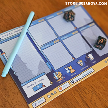 Load image into Gallery viewer, [URSANOVA] Dungeons &amp; Desktops Planner Notepads
