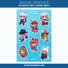Load image into Gallery viewer, [FFXIV] Beach Episode Sticker Sheet
