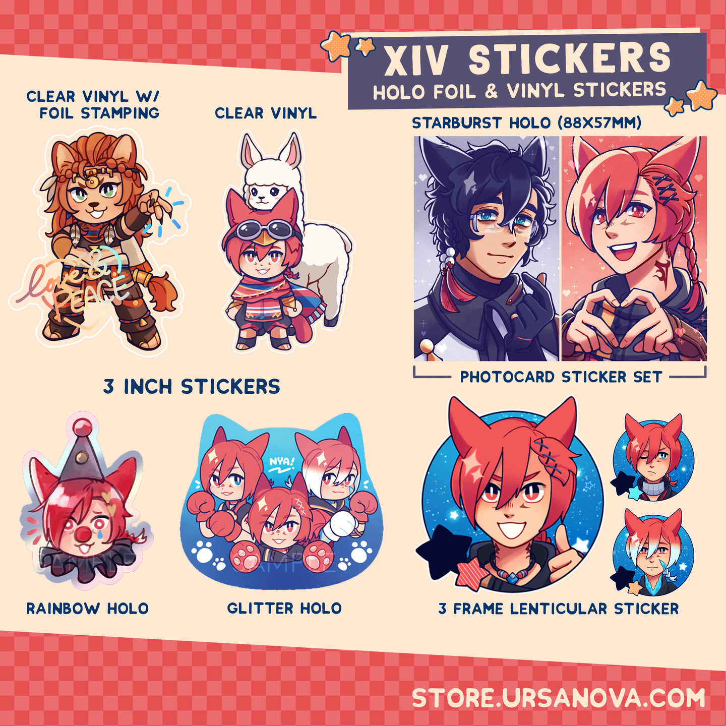 [FFXIV] Assorted Stickers