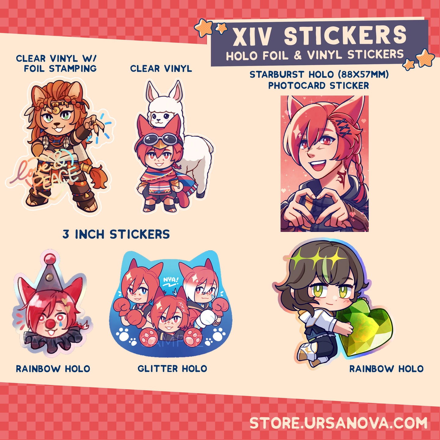 [FFXIV] Assorted Stickers