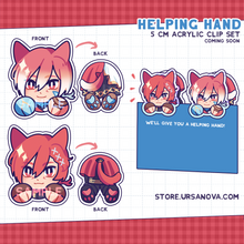 Load image into Gallery viewer, [FFXIV] Helping Hand Acrylic Clip Set
