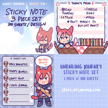 Load image into Gallery viewer, [FFXIV] Unending Journey Sticky Note Set
